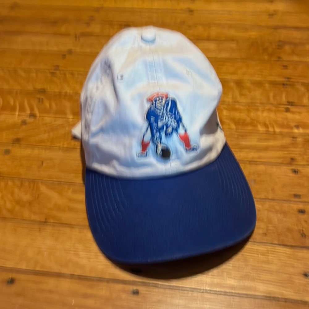 New England Patriots white/blue old fashioned adjustable hat